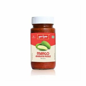 Priya Mango Avakaya Pickle with Garlic | 300g
