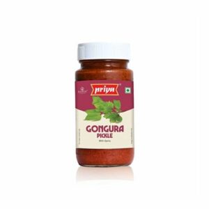 Priya Gongura Pickle with Garlic | 300g